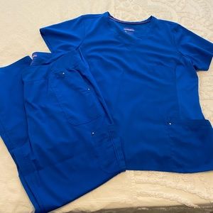 Purple label yoga scrubs by healing hands